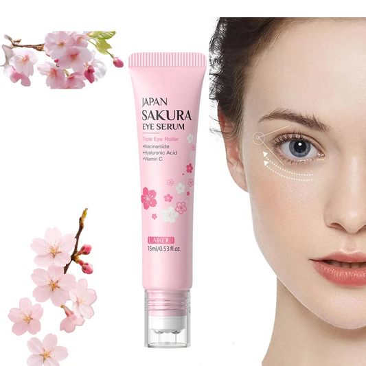 LAIKOU Sakura Roller Eye Serum – Dark Circles & Fine Lines Eye Roller Serum Oasis Select Default Title