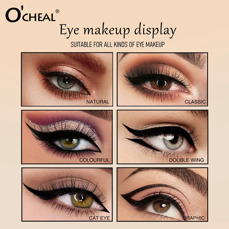 O'CHEAL 3-in-1 Stamp Eyeliner Pen | Waterproof, Long-Lasting