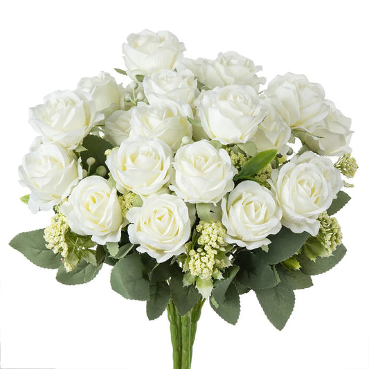 Silk Rose Artificial Bouquet | Wedding, Home & DIY Decor
