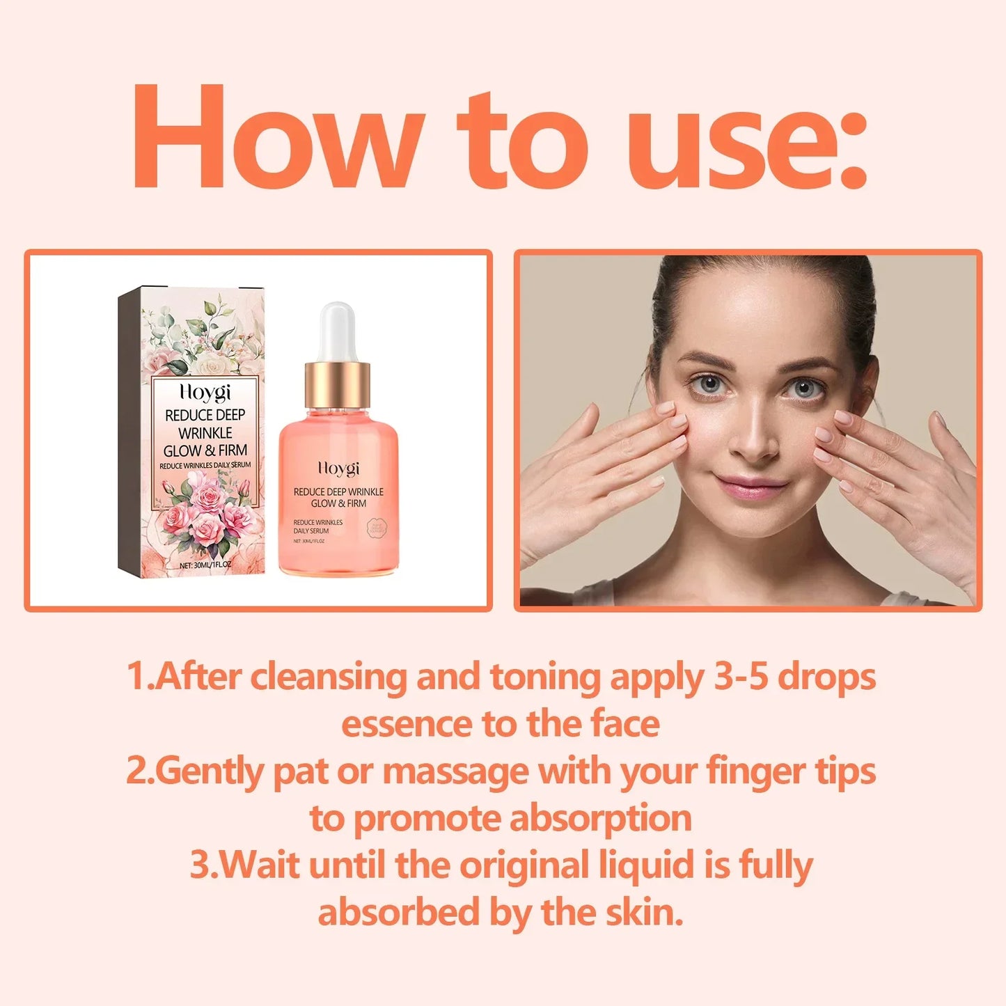 Rose Vitamin C Face Serum – Brighten, Firm & Hydrate 30ml