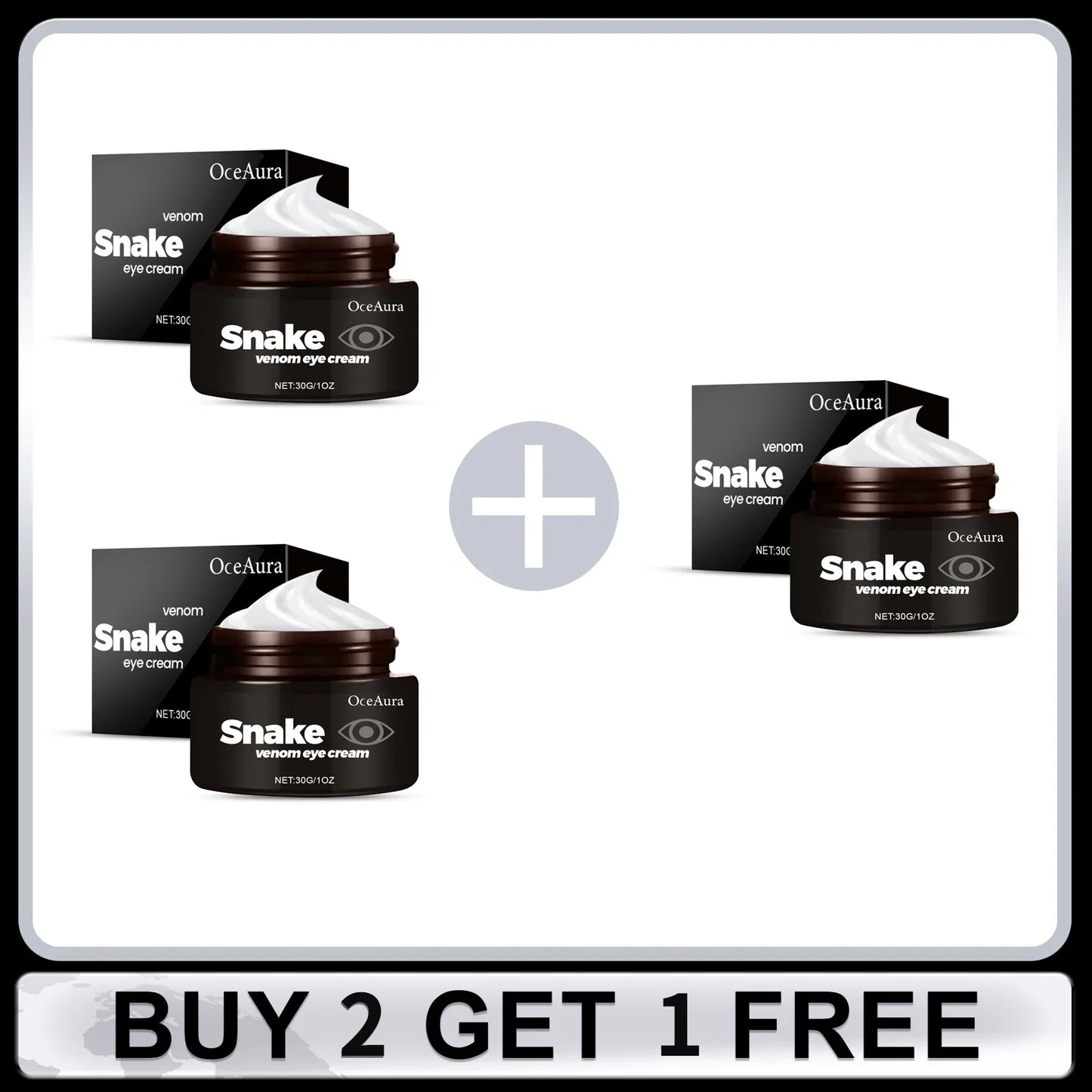 OceAura Snake Venom Eye Cream – Firm, Lift & Brighten 30g
