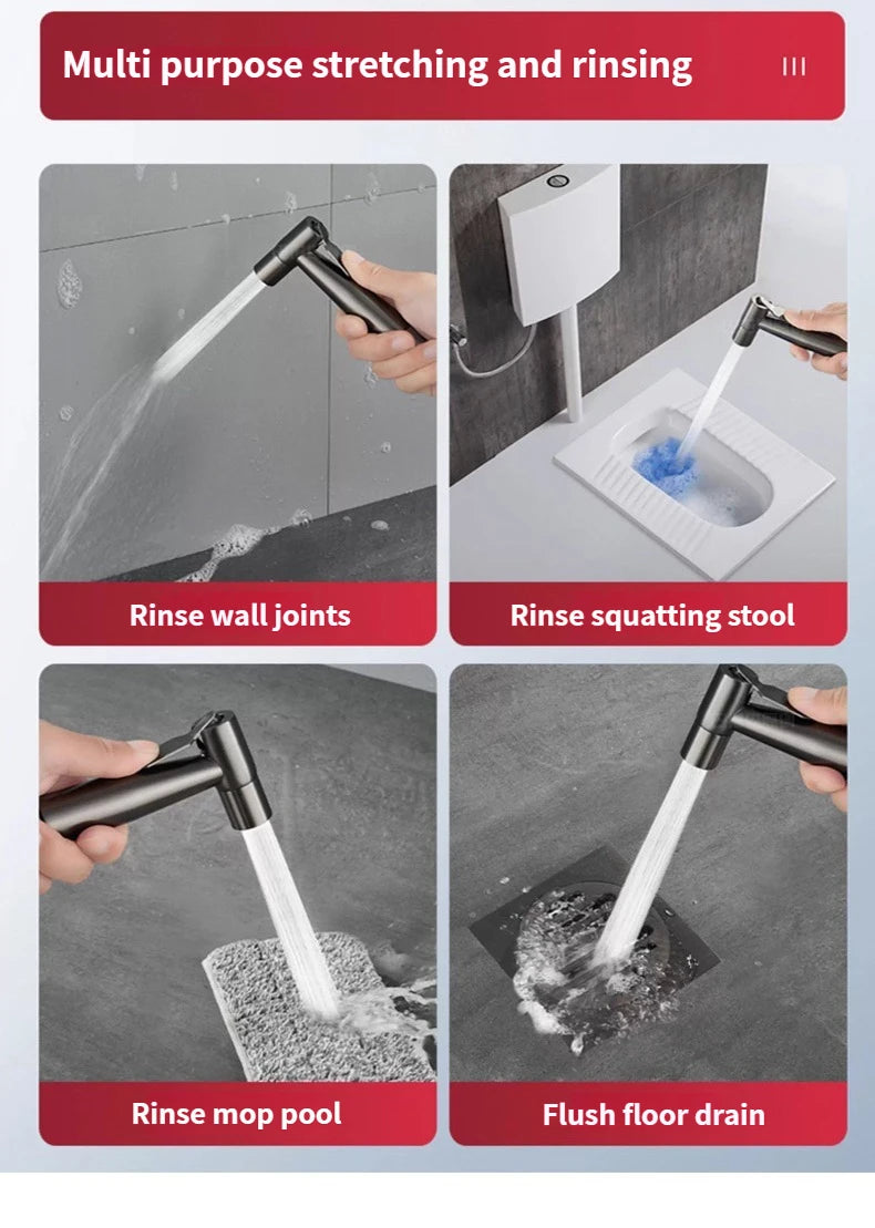 Handheld Bidet Sprayer | Self-Cleaning, G1/2 Universal Fit