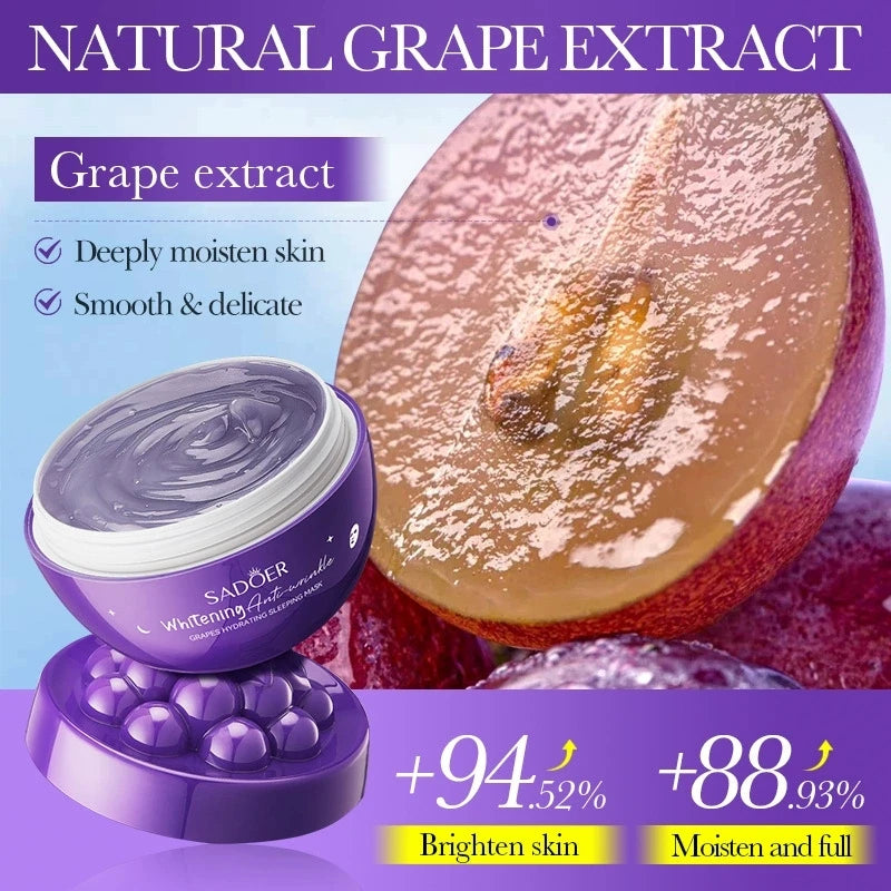 SADOER Fruit Sleeping Face Mask – Moisturizing & Anti-Aging