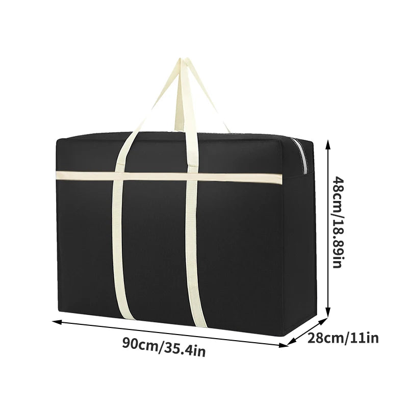 Extra Large Activity Bag, Heavy-Duty Storage Bag With Sturdy Zipper Handle For Storing Clothes, Pillows, Blankets, And Blankets, Peaceful Pleasures Health and Wellness