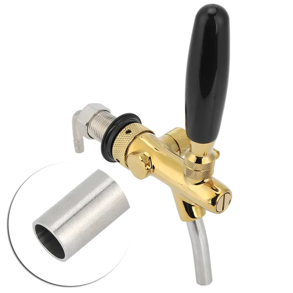 9-Piece G5/8 Beer Tap Faucet | Brass & Stainless Steel Keg Set