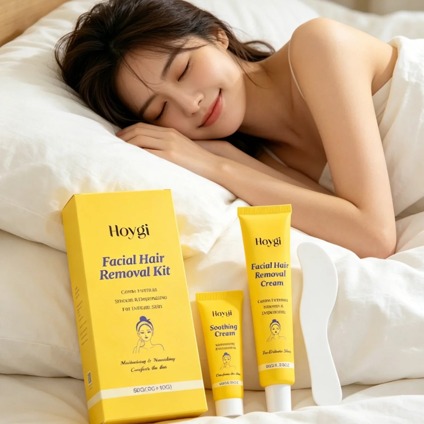 Hoygi Facial Hair Removal Cream – Natural & Painless 60g