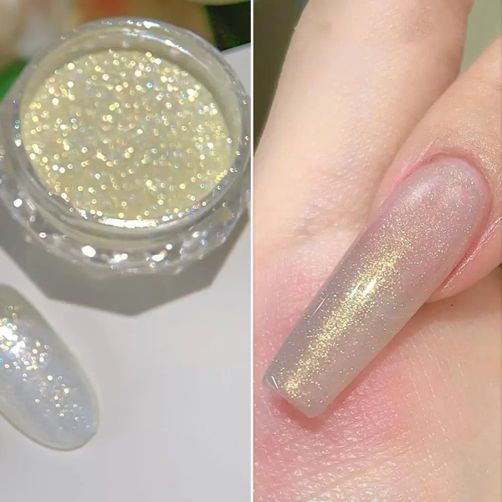 Pearl Effect Nail Powders Mirror Aurora Chrome Mermaid Nails Art Powder Rainbow AB Magic Mirror Pearl Shell Powder Supplies Peaceful Pleasures Health and Wellness