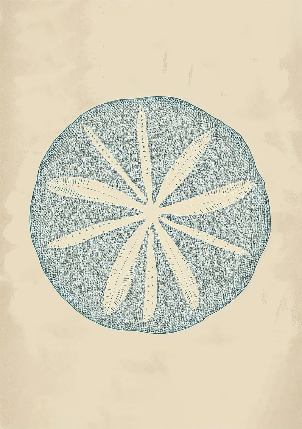 Vintage Beach Sea & Surf Canvas Wall Art | Minimalist Print