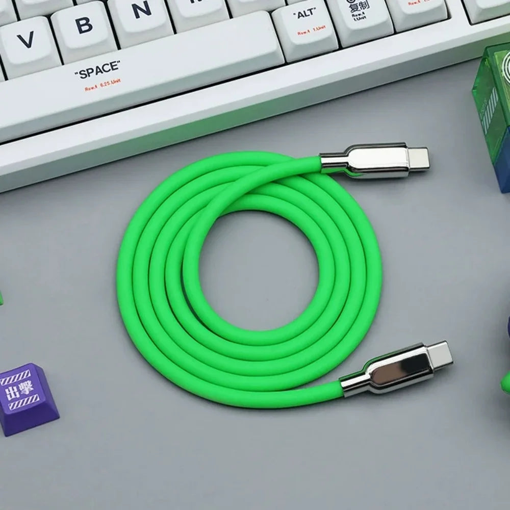 240W USB-C to USB-C Fast Charging Liquid Silicone Cable