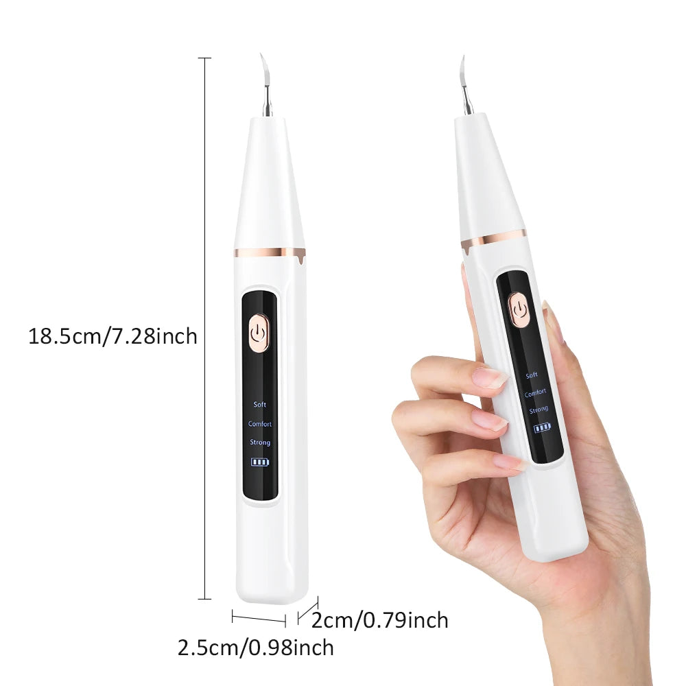 Pro Electric Tartar Remover Ultrasonic Home Dental Scaler 3 Mode Teeth Cleaner for Plaque Calculus Stains Removal Oral Care Tool Peaceful Pleasures Health and Wellness