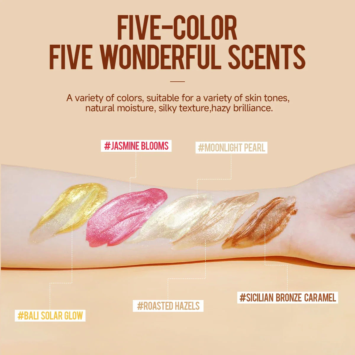 Shimmering Body Highlighter Cream – Subtle Glow, Long-Lasting