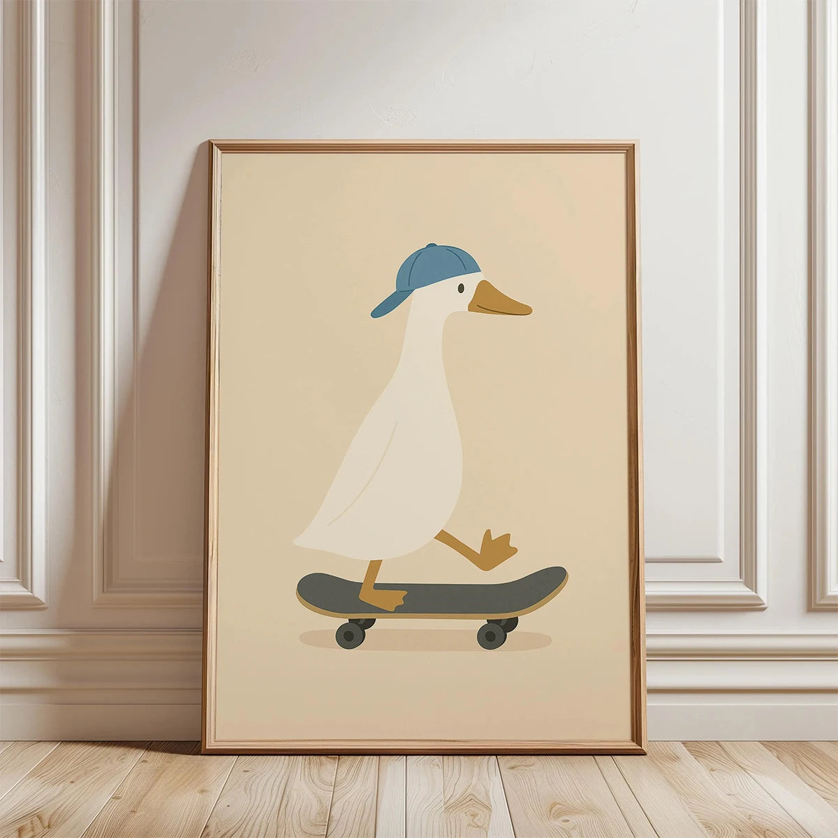 Cute Skateboard Dog Dachshund Canvas Prints Poster Cartoon Funny Animal Art Prints Bedroom Nursery Wall Art Home Decor Poster Peaceful Pleasures Health and Wellness J 50x70cm Unframed