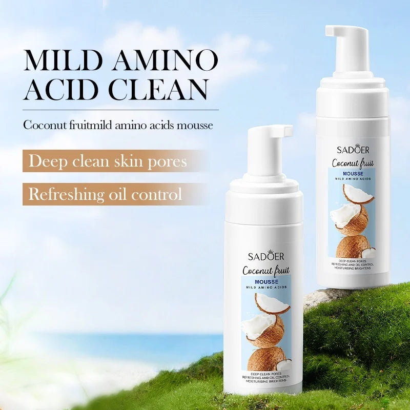 Coconut Amino Acid Cleansing Mousse – 150ml Gentle Facial Wash