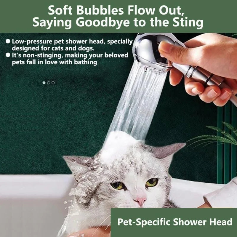 Pet & Kids Shower Head – Water-Saving, Lightweight ABS Nozzle