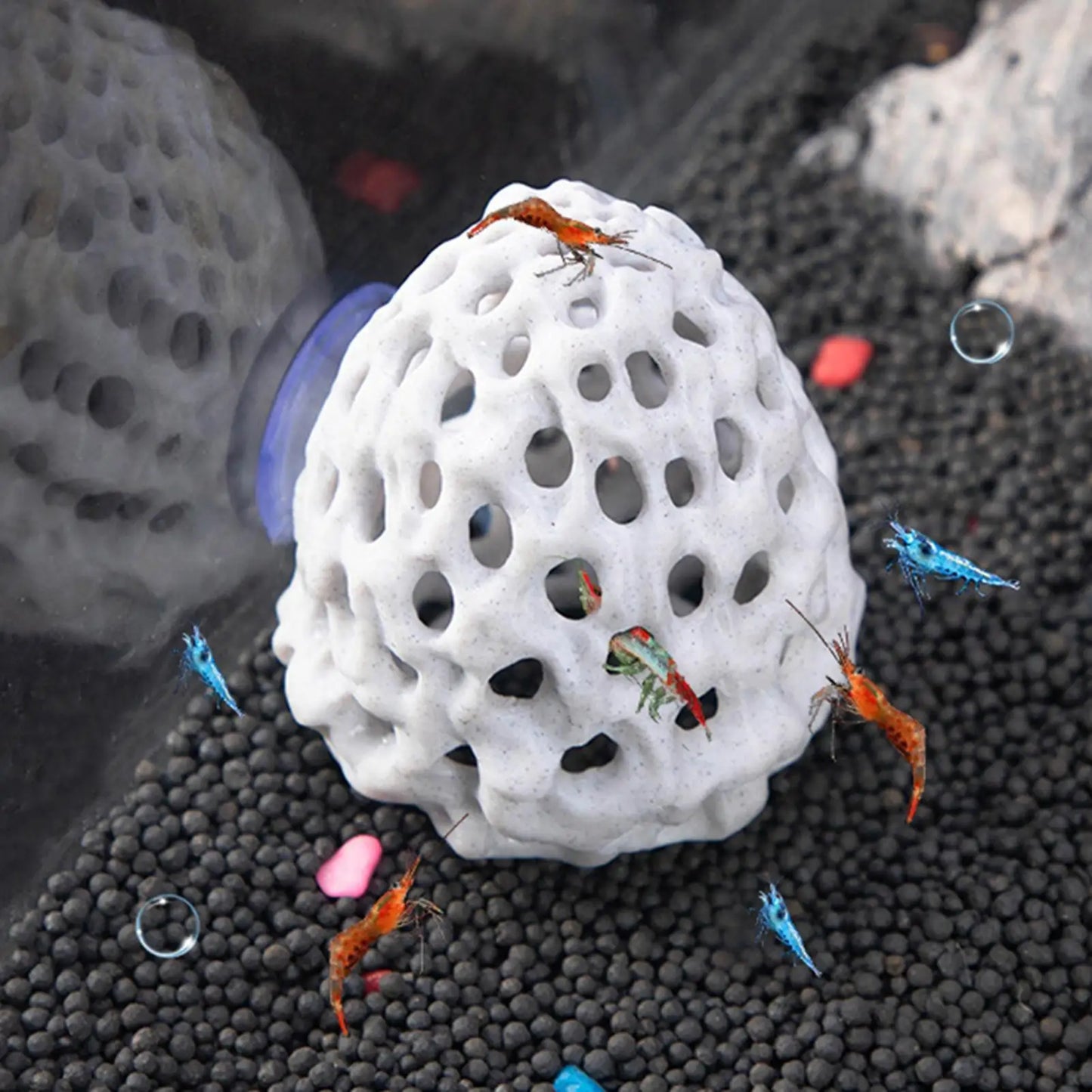 Coral Stone Aquarium Shrimp Hide & Fish Tank Decoration
