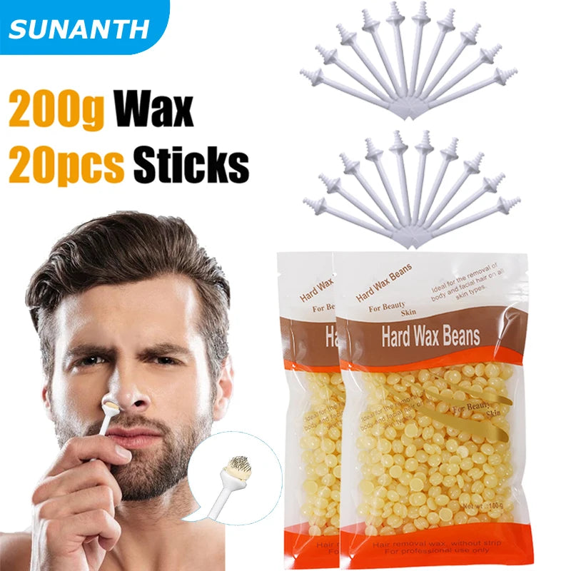 50/200/500g Portable Nose Wax Kit For Men And Women Painless Nose Hair Removal Tool Wax Accessories / 1PACK Nose Wax Sticks Peaceful Pleasures Health and Wellness