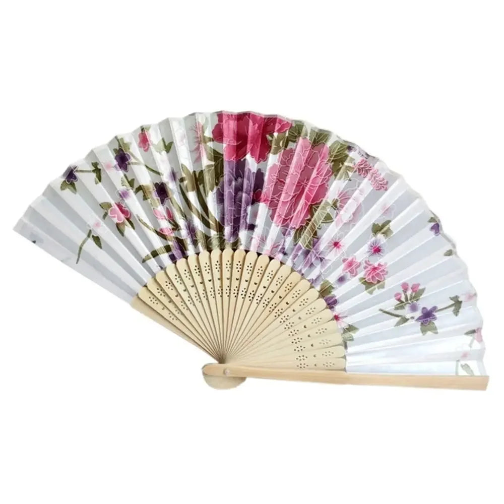 Colorful Bamboo Folding Fan – Wedding Gift & Photo Prop