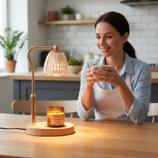 RUNTOIN 35W Dimmable Candle Warmer Lamp – Adjustable Height Candle Warmer Lamp Peaceful Pleasures Health and Wellness