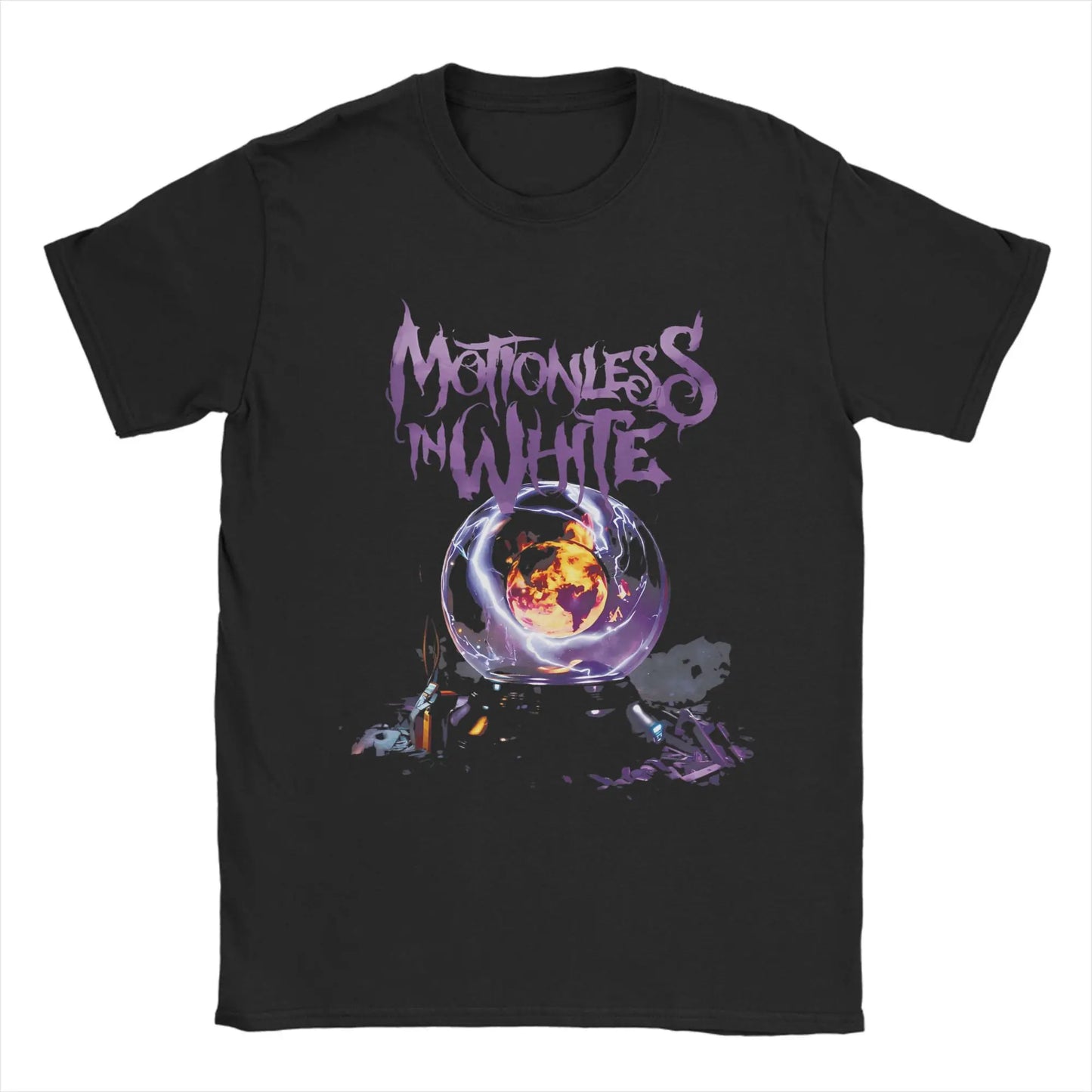 White Motionless T-Shirt Summer Band 100% Cotton T-Shirts For Men's Trendy Cool Casual Tshirt Short Sleeve Vintage Tops Peaceful Pleasures Health and Wellness