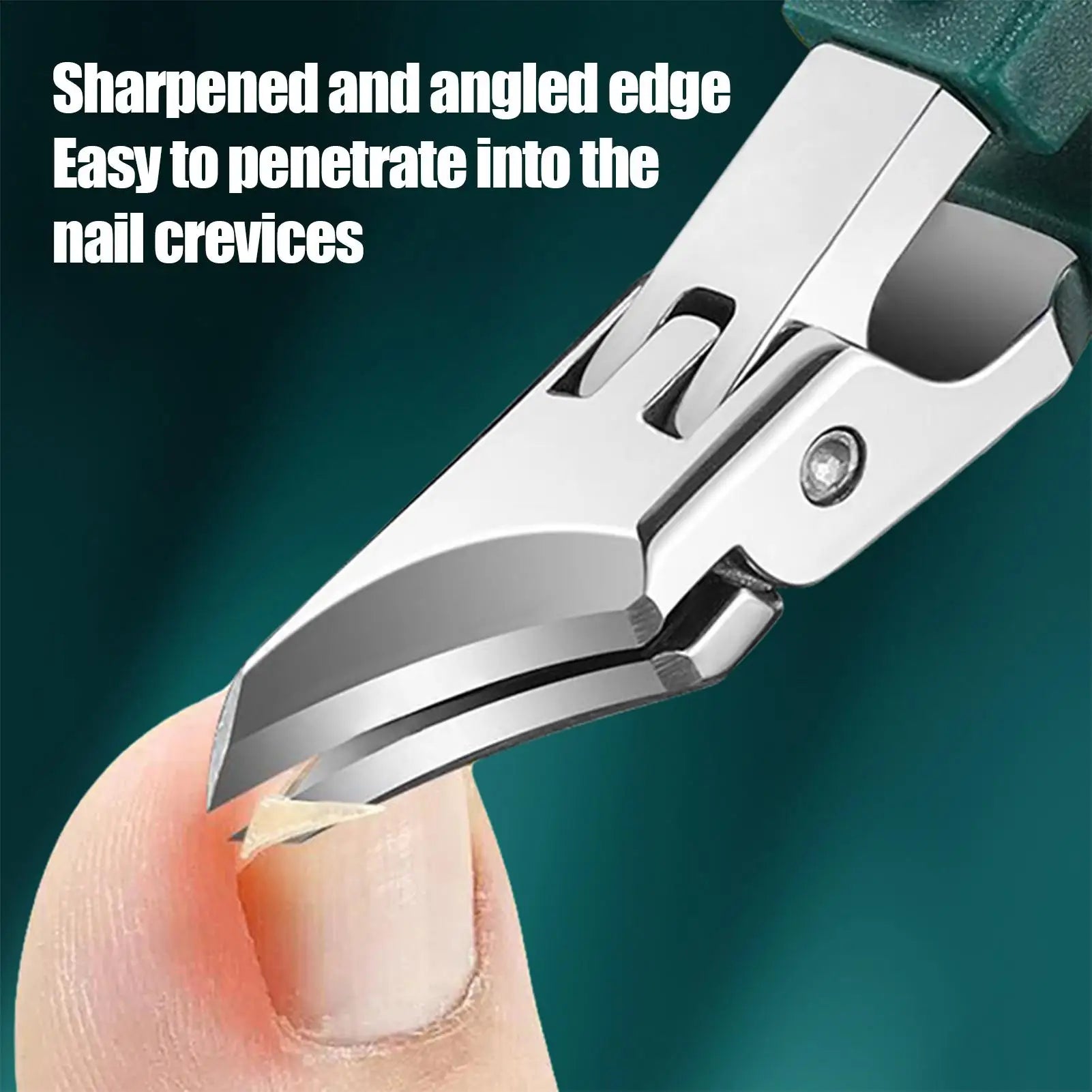 Heavy Duty Slanted Toenail Clipper for Thick Nails | Anti-Splash Toenail Clipper Peaceful Pleasures Health and Wellness
