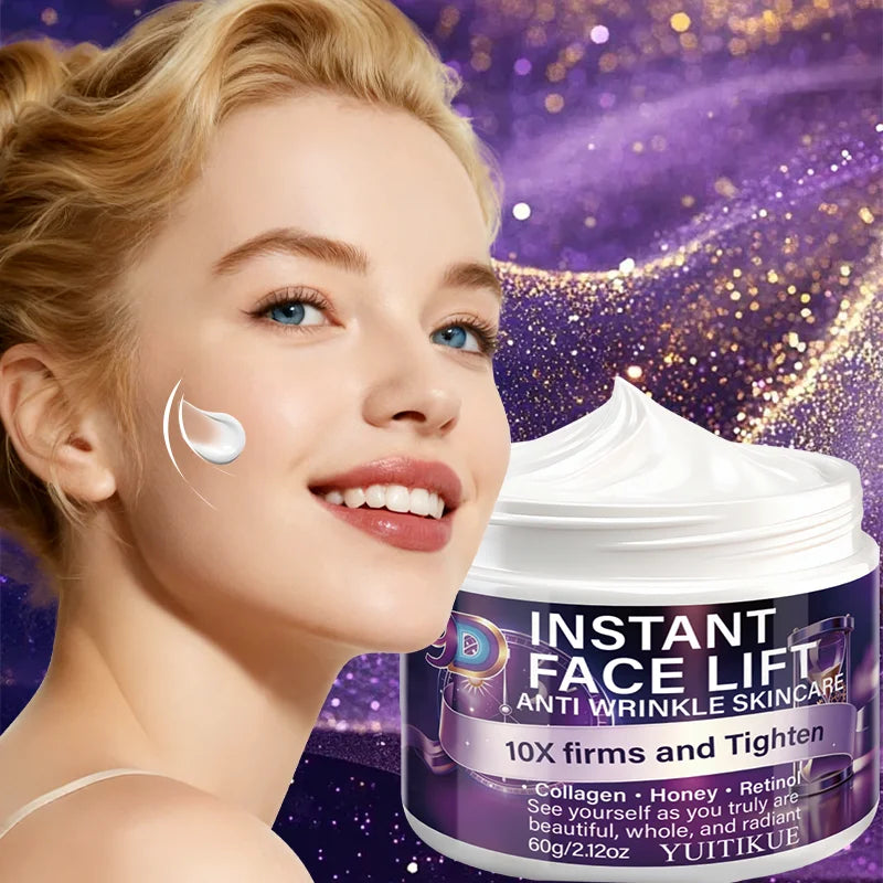 YUITIKUE 9D Instant Face Lift Anti Wrinkle Cream 60g Collagen Retinol Tightening & Hydrating Skin Care Peaceful Pleasures Health and Wellness