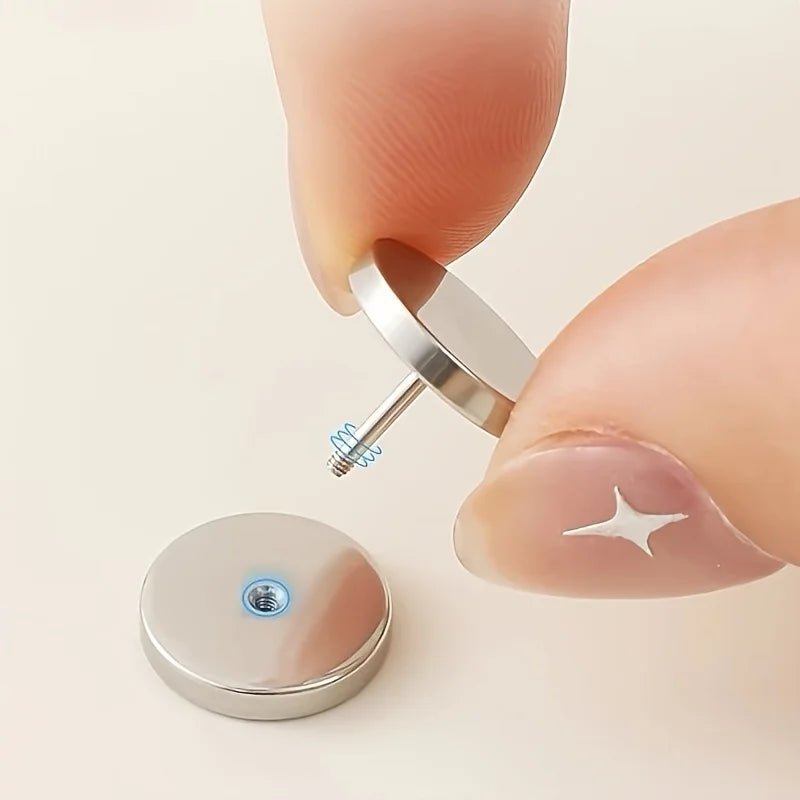Simple Screw Buckle Anti-light Button Seam-free Removable Design