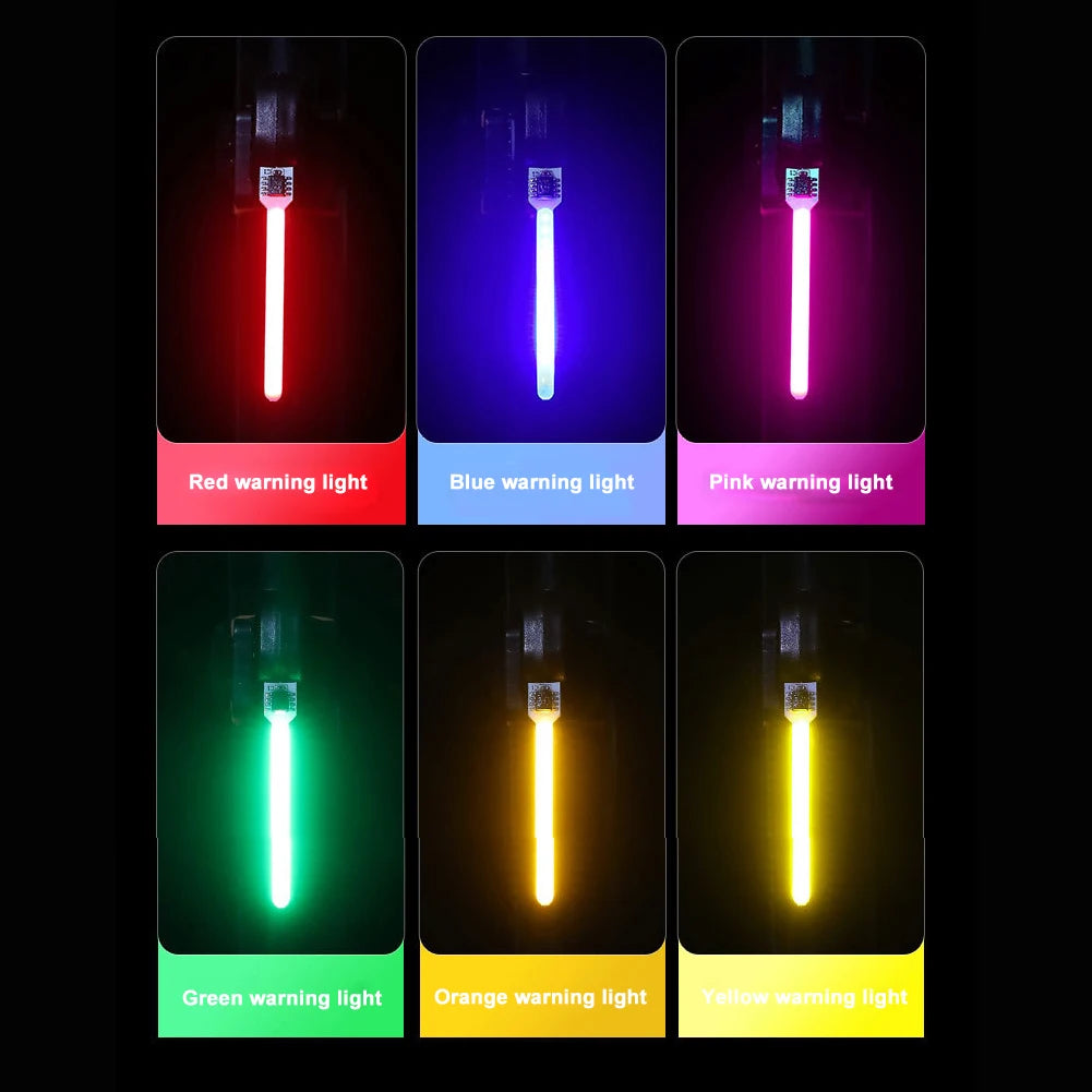 Creative Bike Rear Light Photon Drop Warning Lamp Waterproof Rechargeable LED Bicycle Taillight MTB Road Bike Cycling Light Peaceful Pleasures Health and Wellness
