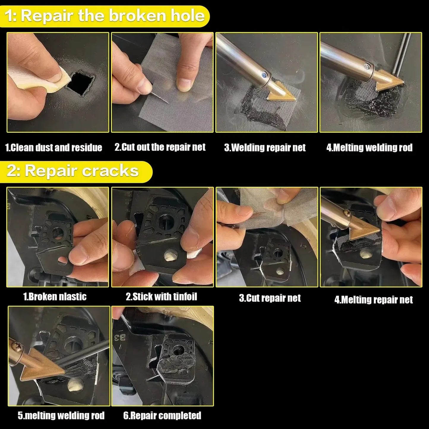 New Heat Gun Plastic Welding Machine Bumper Soldering Iron Staples Bumper Repair Car Tools Kit HOT Stapler Plastic Welder Peaceful Pleasures Health and Wellness