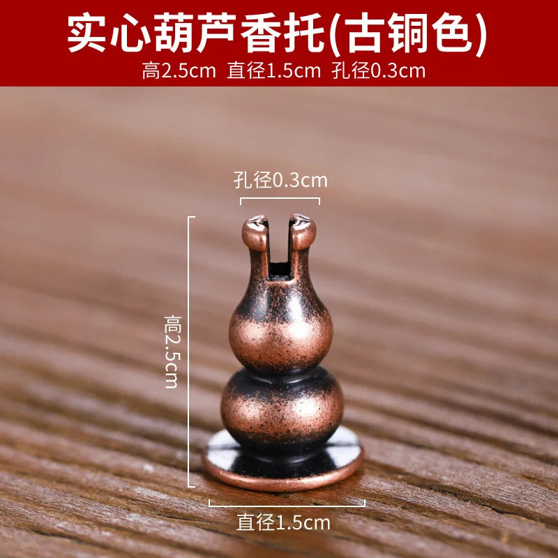 Brass Incense Burner Holder for Incense Stick Coil Bottle Gourd Shaped Copper Incense Holder Copper Censer 모기향 거치홀더 방향제 Peaceful Pleasures Health and Wellness type9