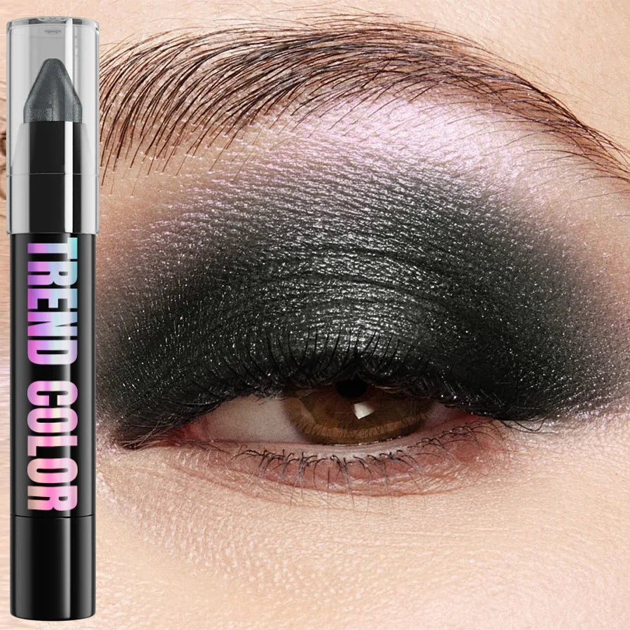 KAFURUX 24-Color Glitter Eyeshadow & Highlighter Pencil Waterproof