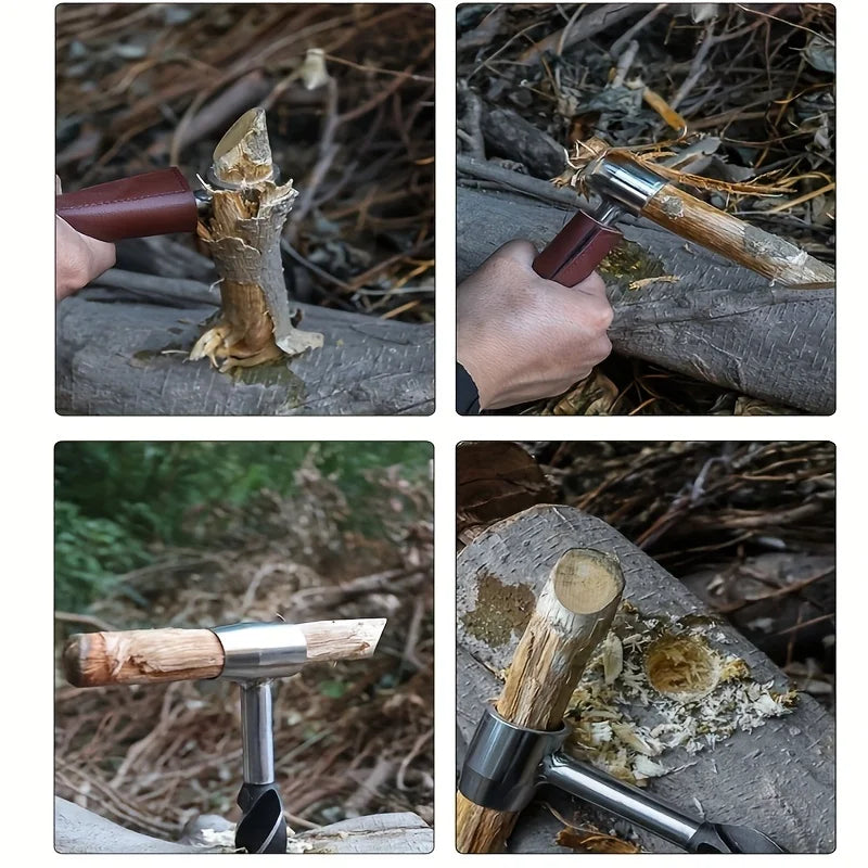 Survival Tools Bushcraft Hand Auger Scotch Eye Large Wood Pegs Drill