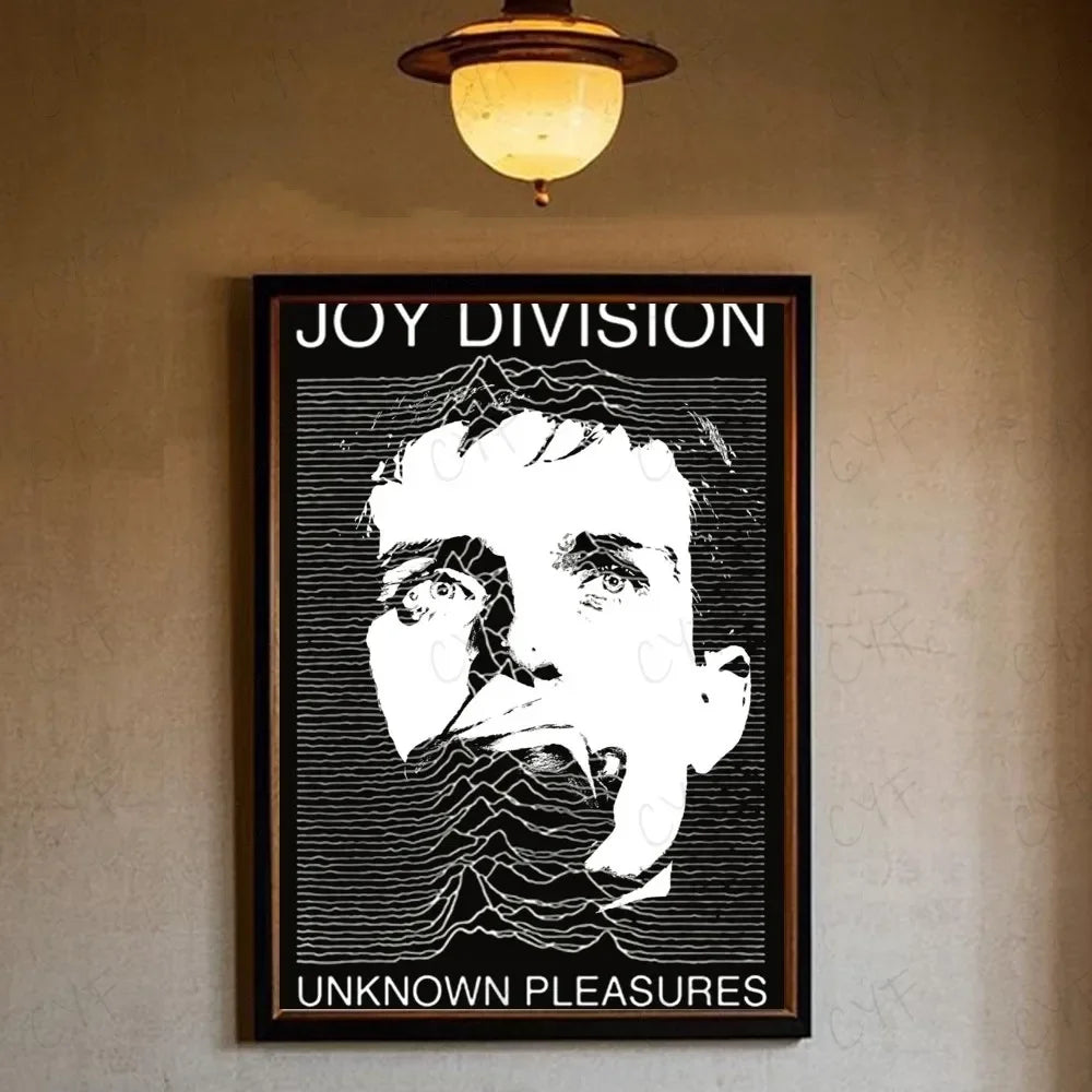 Joy Division British Post Punk Band Canvas Poster Minimalist Aesthetic Wall Art Print Modern Living Room Home Decor Peaceful Pleasures Health and Wellness