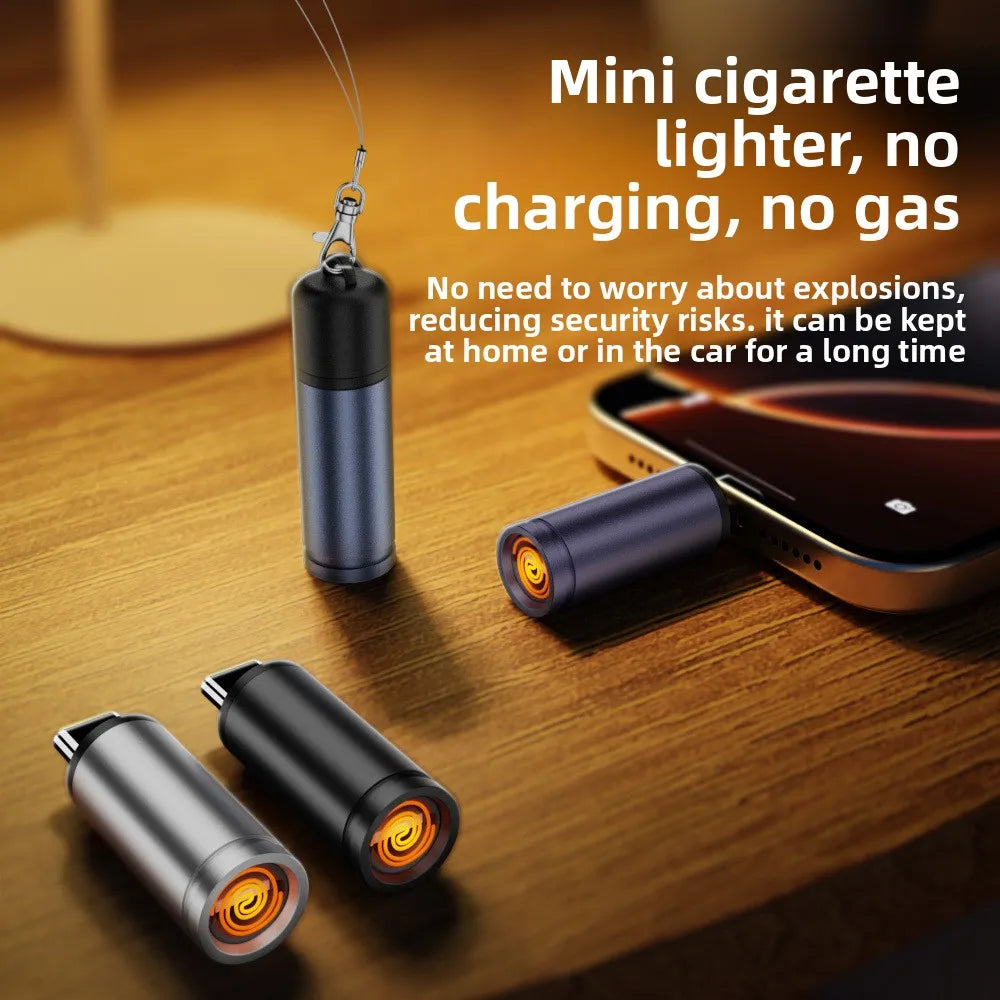 USB-C Flameless Electric Lighter | Blow Ignite & Auto Shut-Off