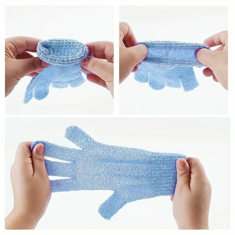 Exfoliating Shower Gloves – Body Scrub for Men & Women