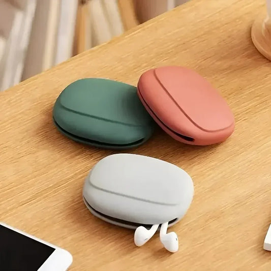 Silicone Cable & Earphone Storage Bag | Travel Organizer Silicone Storage Bag Peaceful Pleasures Health and Wellness