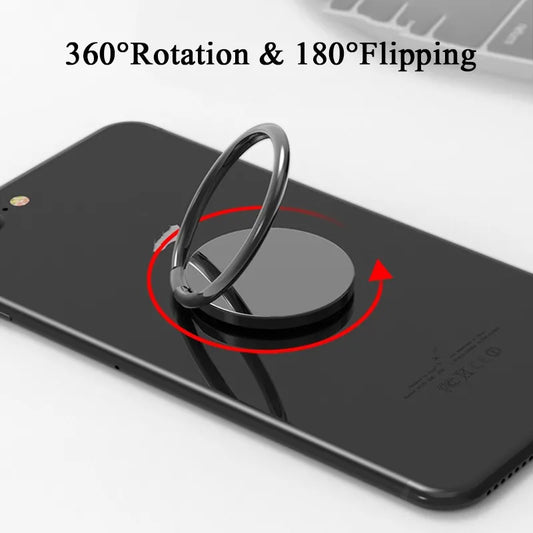 360° Metal Finger Ring Phone Holder & Car Stand – Universal Phone Ring Holder Peaceful Pleasures Health and Wellness
