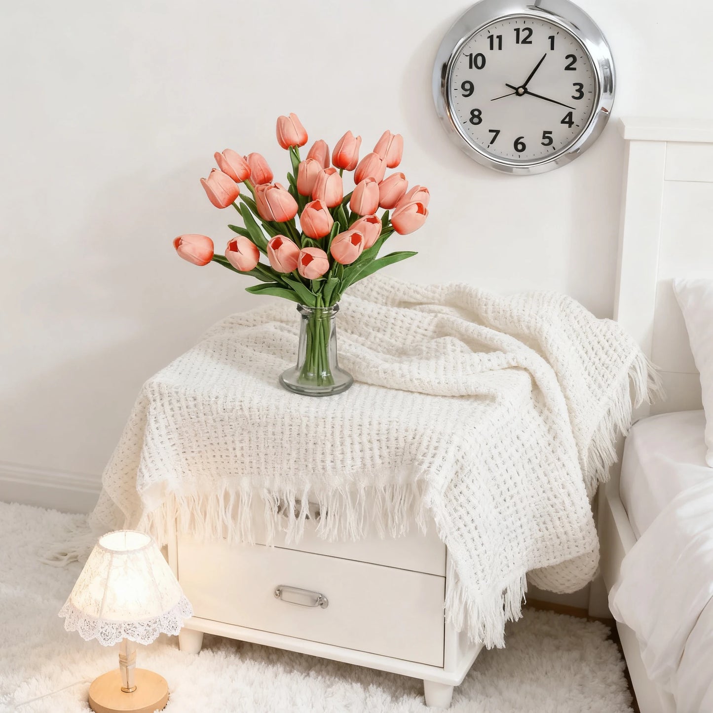 Artificial Tulip Flowers Bouquet 3/5pcs – Wedding & Home Decor
