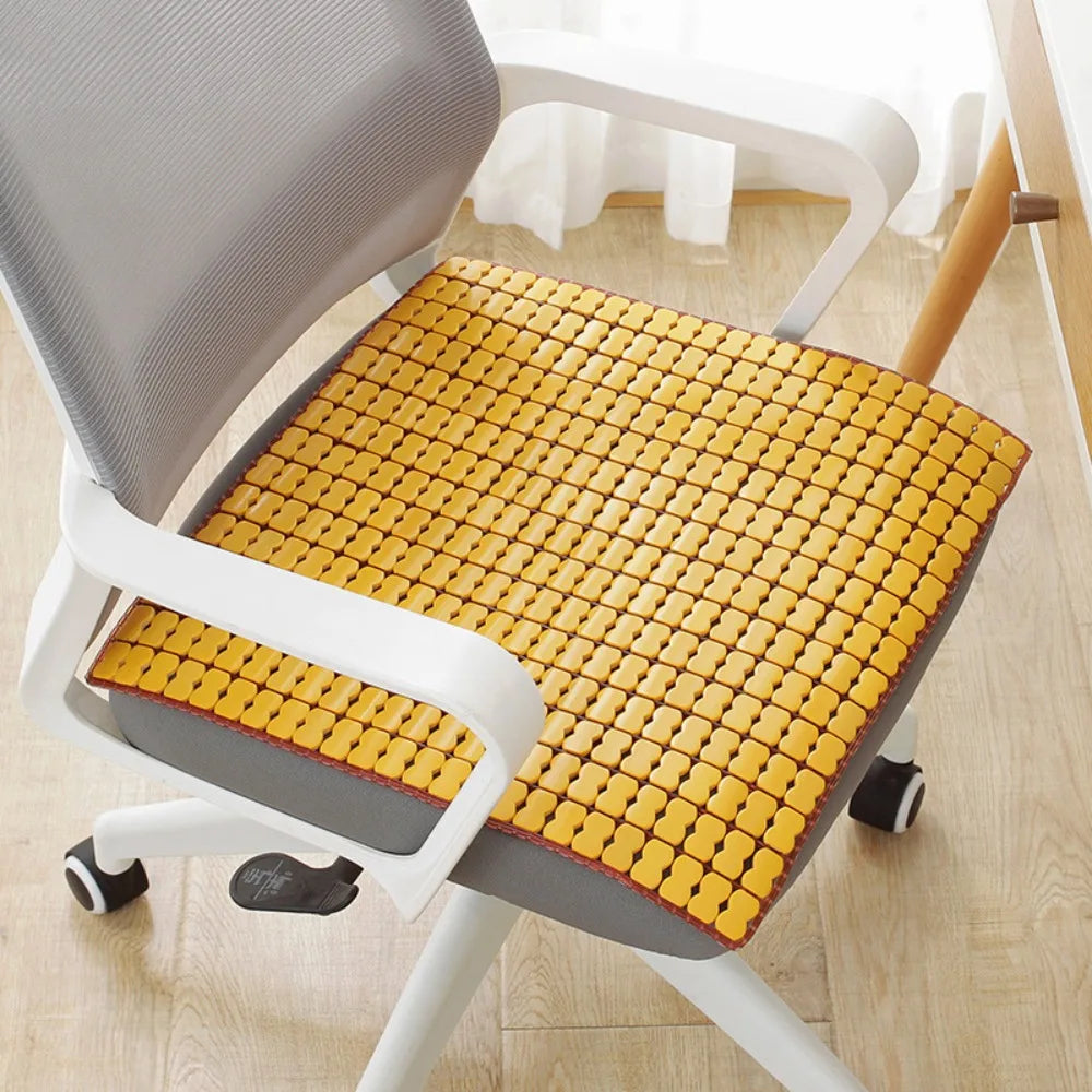 Bamboo Cool Seat Mat – Breathable Car Chair & Sofa Cushion