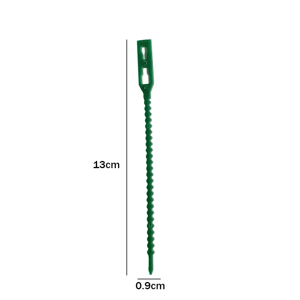 Green Plant Cable Ties – Reusable Garden Fasteners | 100 Pcs Peaceful Pleasures Health and Wellness
