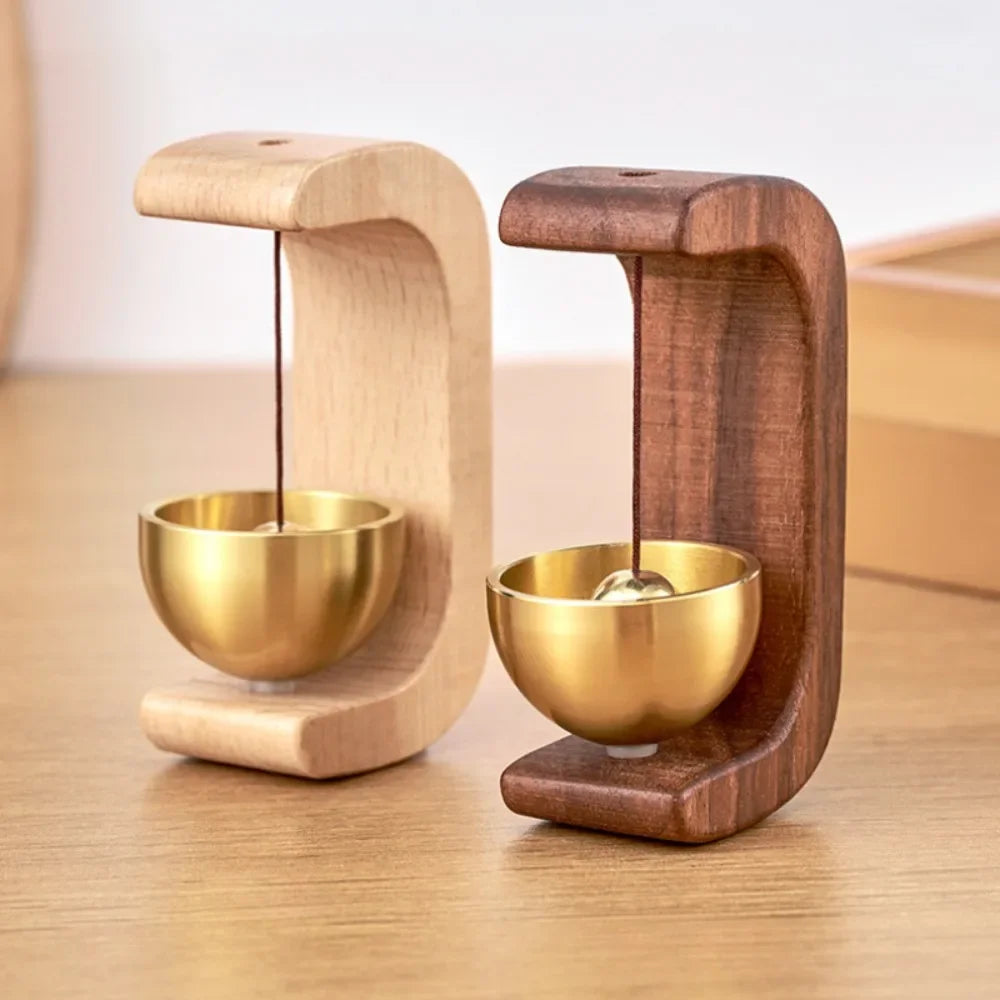 C-Shape Magnetic Wind Chime | Brass Finish | Housewarming Gift