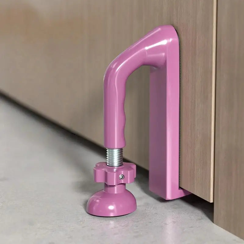 New 1Pcs Portable Door Security Device Jammer Door Stopper Add Safety Hotel Apartment Powerful Gate Stopper Travel Accessories Peaceful Pleasures Health and Wellness Pink
