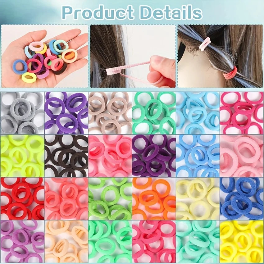 280colorful headband boxes, 24 colors, high-elasticity candy-colored seamless towel ribbons, suitable for daily wear, comes with Peaceful Pleasures Health and Wellness