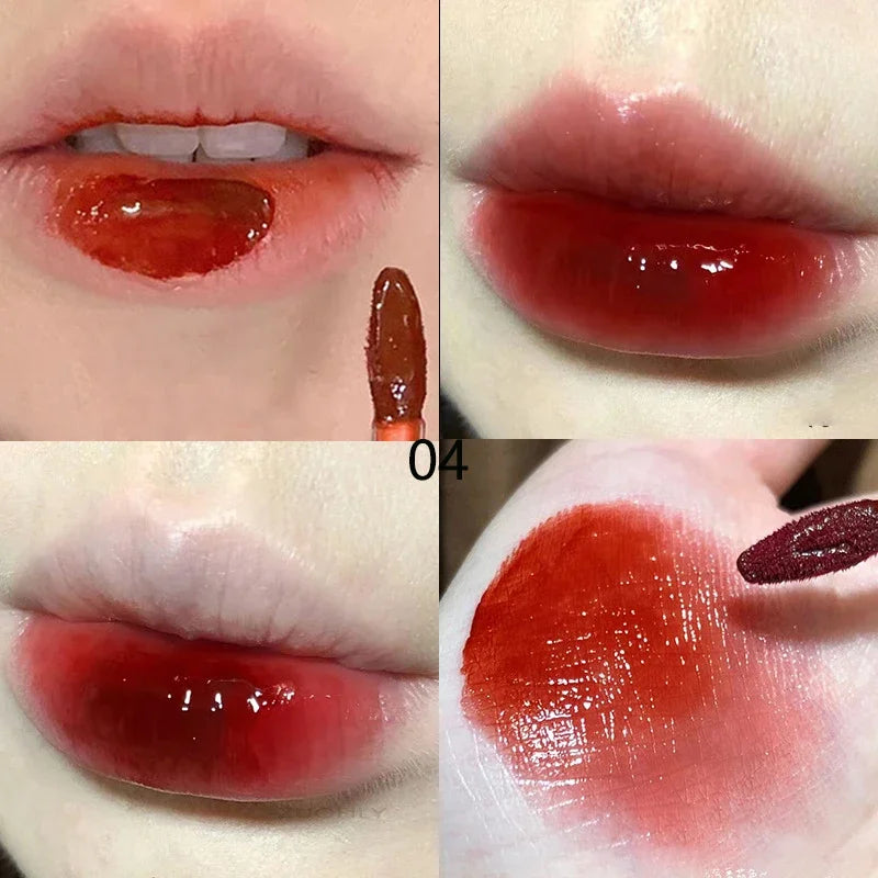 Mirror Water Lip Gloss – Cherry Pink Glass Lips Oil Tint
