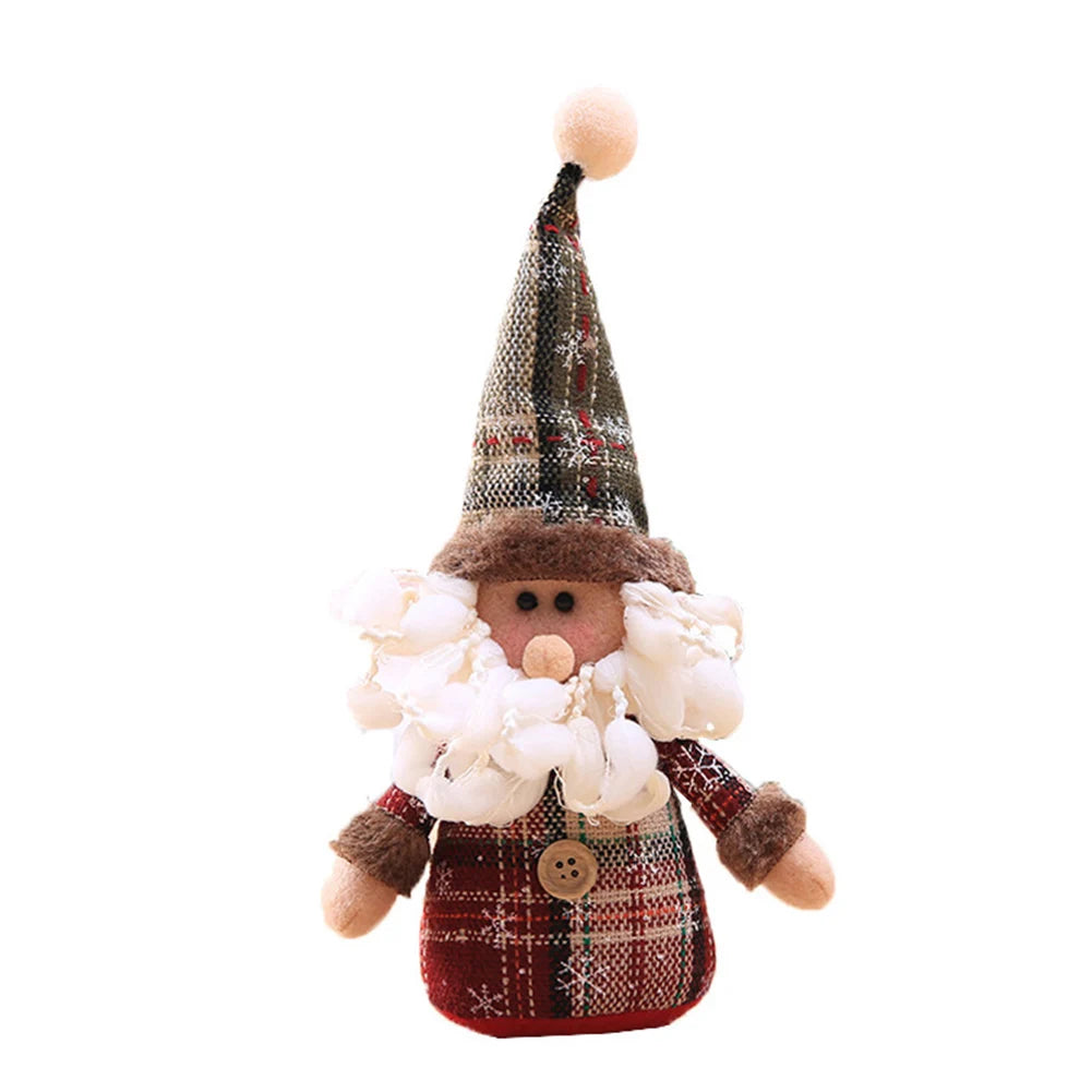 Christmas Tree Hanging Dolls Christmas Snowman Element Decor for Family Friend Christmas Gift Peaceful Pleasures Health and Wellness D