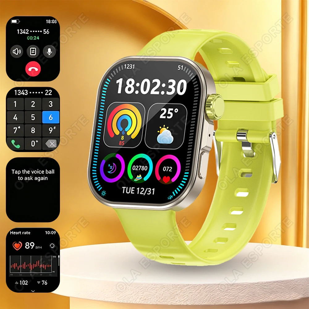 Ola Esporte HW12 Smartwatch 2.01" HD Bluetooth Call & Fitness