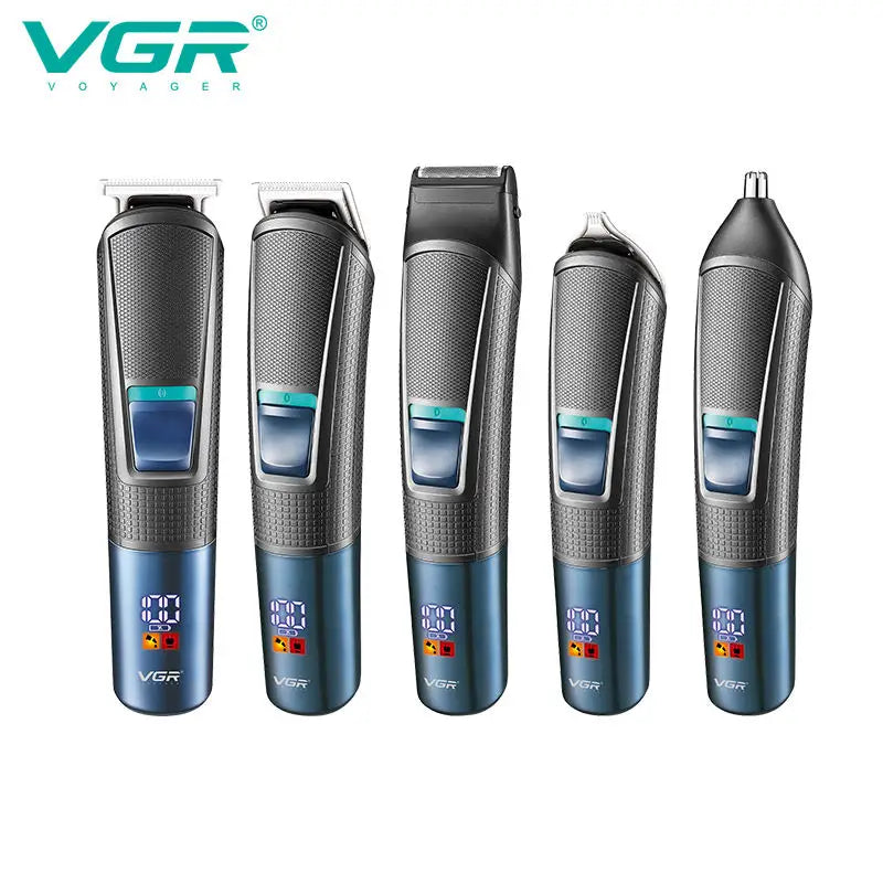 VGR 108 New Multi-functional Hair Clipper 5-in-1 Rechargeable Shaving Nose Sideburns Electric Trimmer For Men USB Multi functio Peaceful Pleasures Health and Wellness