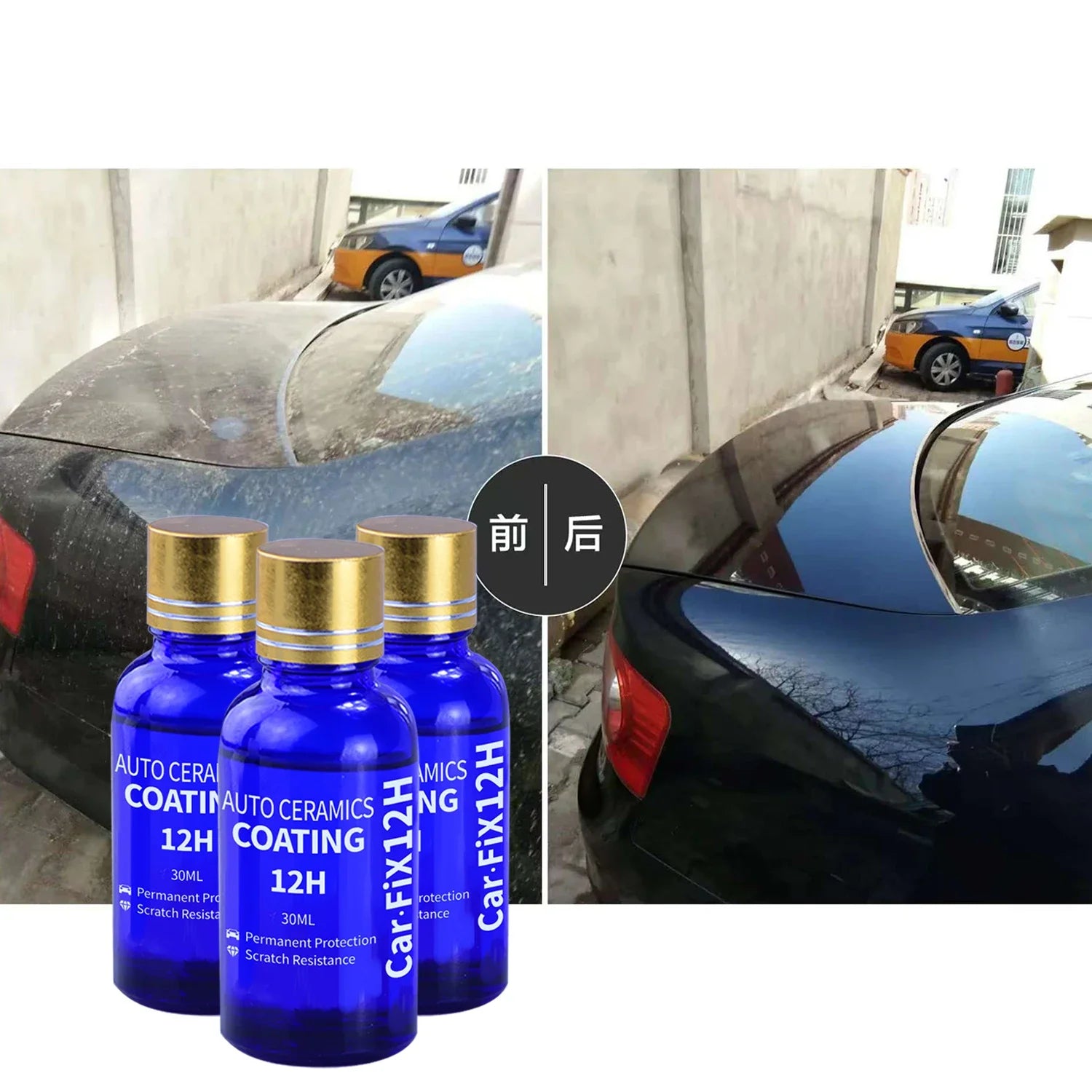 12H Car Coating Polishing Wax Anti-Scratch Paint Protection 5-year Guarantee Glossy Prolonging Paintworks Ceramic Liquid Glass Peaceful Pleasures Health and Wellness