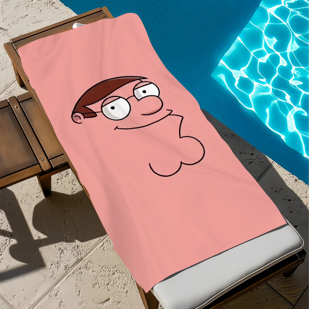 Quick-Dry Cartoon Beach Towel | Soft Pool, Gym & Travel Towel Quick-Dry Beach Towel Peaceful Pleasures Health and Wellness z1 STJ150x200CM
