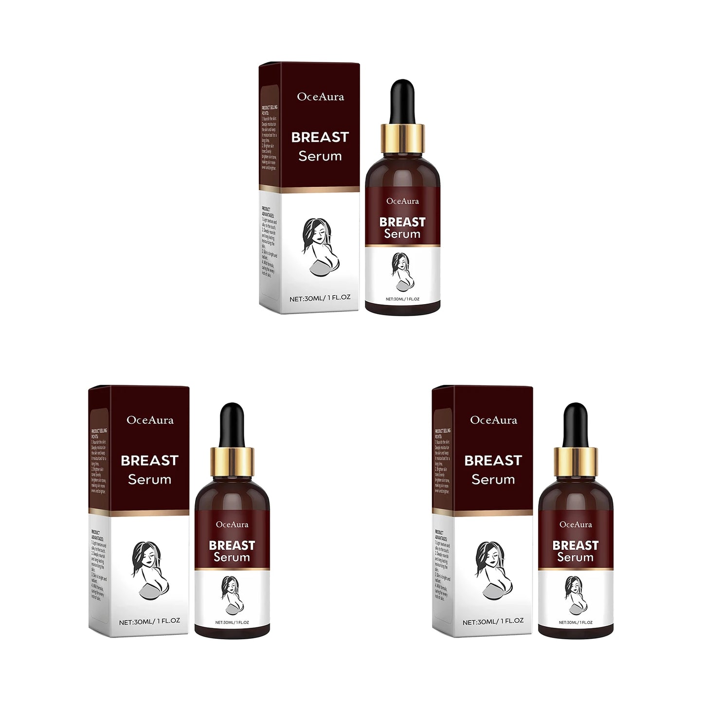 Breast Enlargement Serum Plumping Firming Lifting Prevent Sagging Chest Enhancer Boobs Bigger Improve Elasticity Sexy Body Care Peaceful Pleasures Health and Wellness 90ml boxed