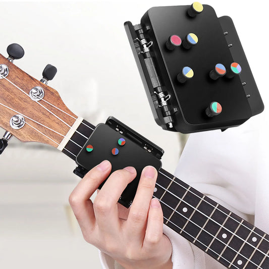 Ukuleles Chord Trainers With 7 Chords Portable One-Touch Chords Presser Professional Beginner Practice Tools Assistant Device Peaceful Pleasures Health and Wellness